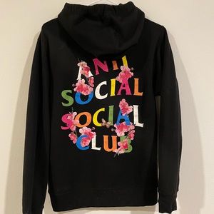 Antisocial social Club Sakura Hoodie Black XS